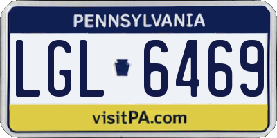 PA license plate LGL6469