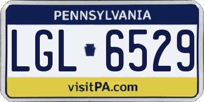 PA license plate LGL6529