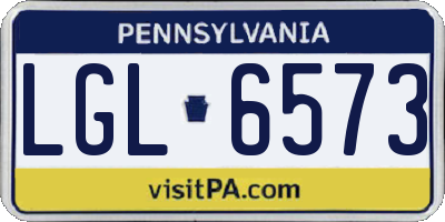 PA license plate LGL6573