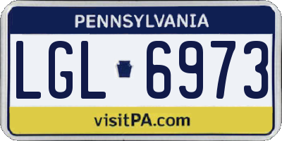 PA license plate LGL6973