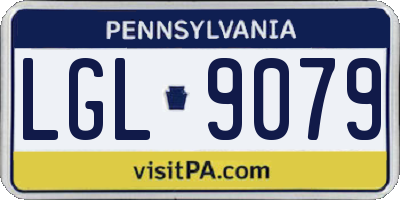 PA license plate LGL9079
