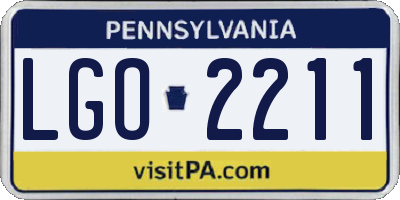 PA license plate LGO2211