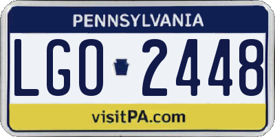 PA license plate LGO2448