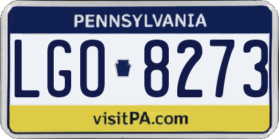PA license plate LGO8273