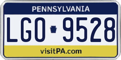 PA license plate LGO9528