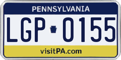 PA license plate LGP0155