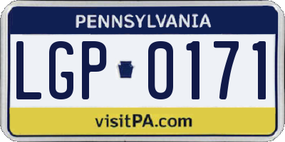 PA license plate LGP0171