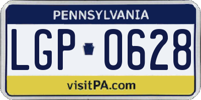 PA license plate LGP0628