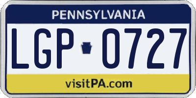 PA license plate LGP0727