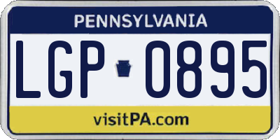 PA license plate LGP0895