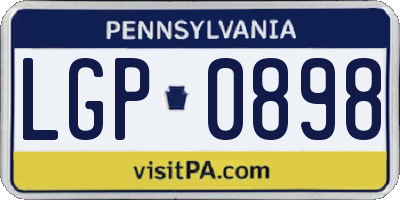 PA license plate LGP0898