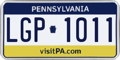 PA license plate LGP1011