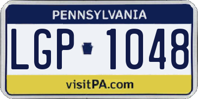 PA license plate LGP1048