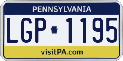 PA license plate LGP1195