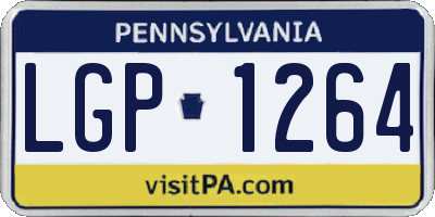 PA license plate LGP1264