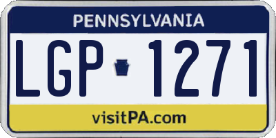 PA license plate LGP1271