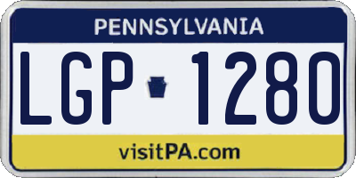 PA license plate LGP1280