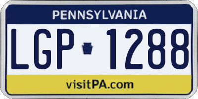 PA license plate LGP1288