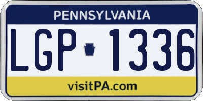 PA license plate LGP1336