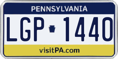 PA license plate LGP1440
