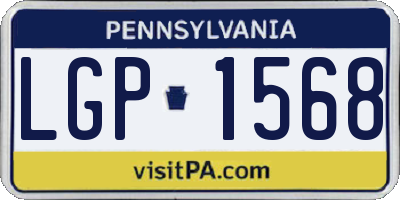 PA license plate LGP1568