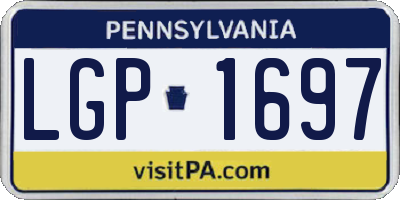 PA license plate LGP1697