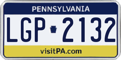 PA license plate LGP2132