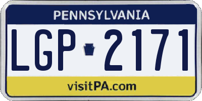 PA license plate LGP2171