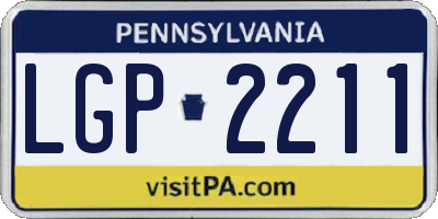PA license plate LGP2211