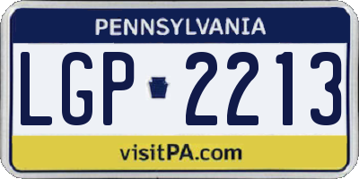 PA license plate LGP2213