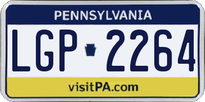 PA license plate LGP2264