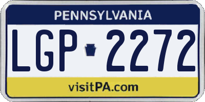 PA license plate LGP2272