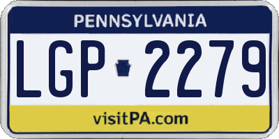 PA license plate LGP2279