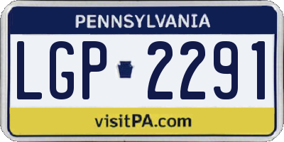 PA license plate LGP2291