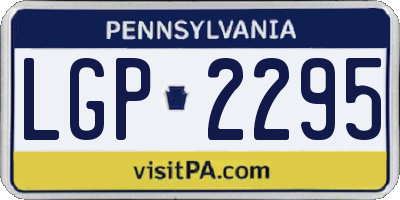 PA license plate LGP2295