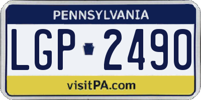 PA license plate LGP2490