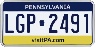 PA license plate LGP2491