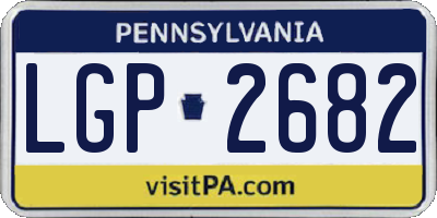 PA license plate LGP2682