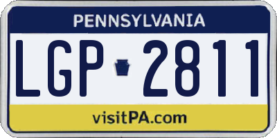 PA license plate LGP2811