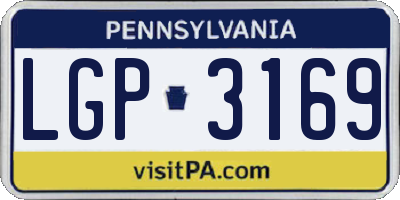 PA license plate LGP3169