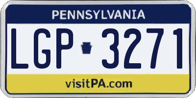 PA license plate LGP3271