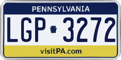 PA license plate LGP3272