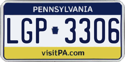 PA license plate LGP3306