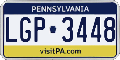 PA license plate LGP3448