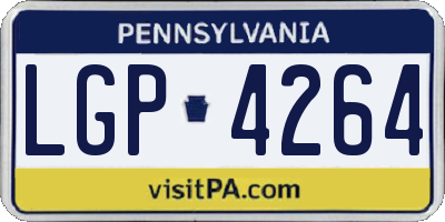 PA license plate LGP4264