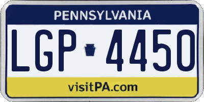 PA license plate LGP4450
