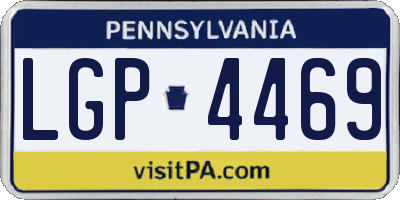 PA license plate LGP4469