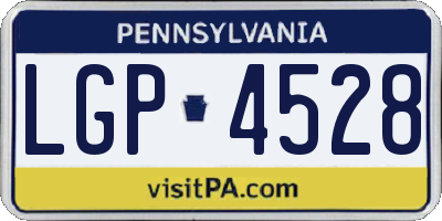 PA license plate LGP4528