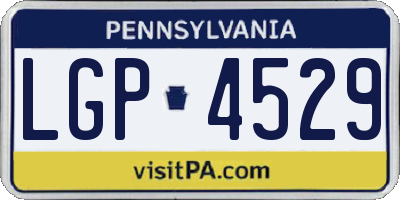PA license plate LGP4529