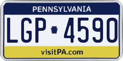 PA license plate LGP4590